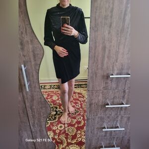 Karl Lagerfeld Black Asymmetrical Dress